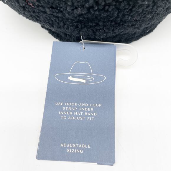 Universal Thread Women's Black Faux Sherpa Fuzzy Newsboy Baker Hat Cap Size OSFM - Picture 6 of 8